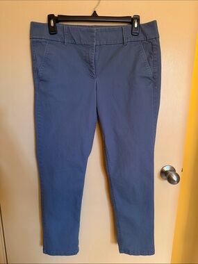 LOFT Slim Ankle Pants in Slate Blue